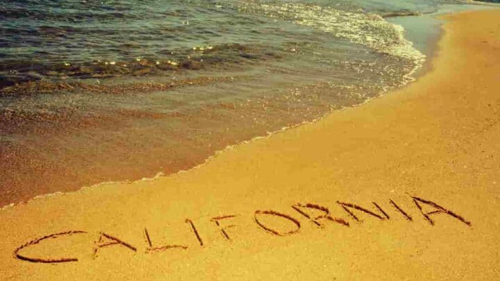 Gold sand Califormia