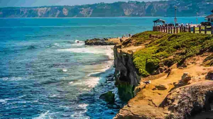 Near La Jolla Cove in San Diego