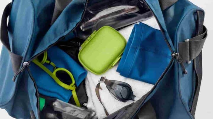 A beach bag comes in handy for a day trip to the beach