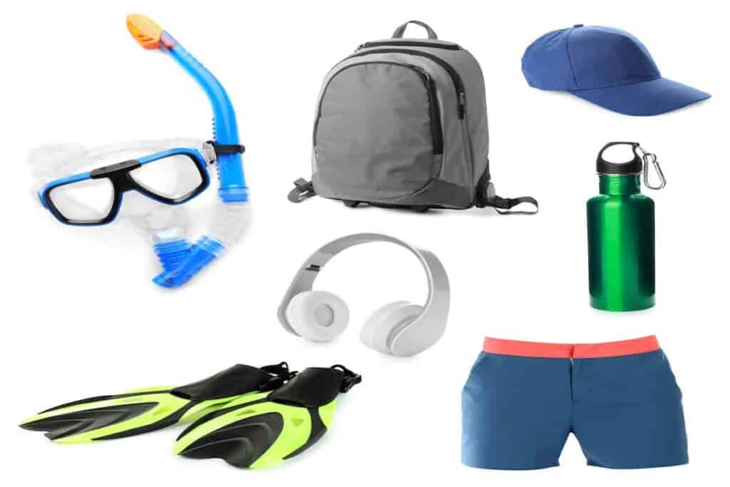 Some items to take on a day trip to the beach
