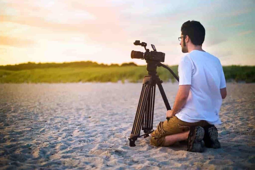 A tripod is a useful tool for beach lifestyle photography