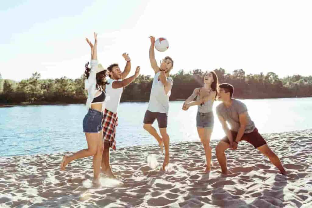 Volleyball on the beach - dressing for the sports activity you are doing
