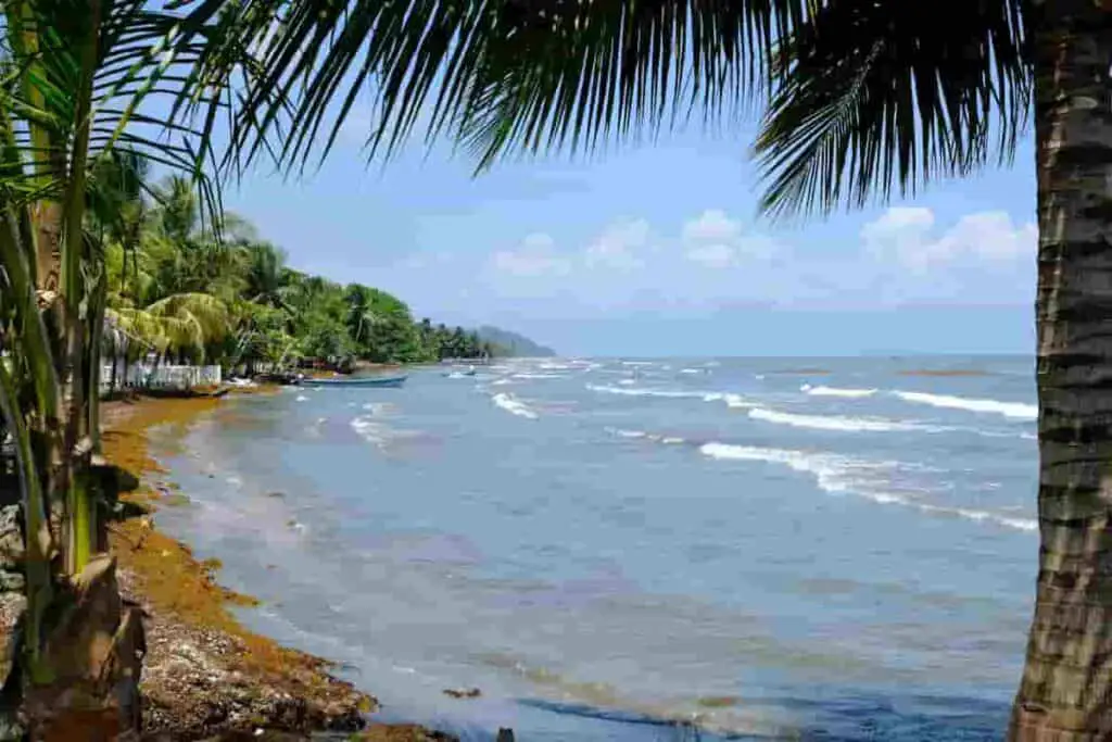 caribbean beach playa in livingston guatemala