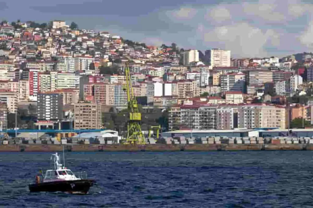 vigo spain beach town by the sea