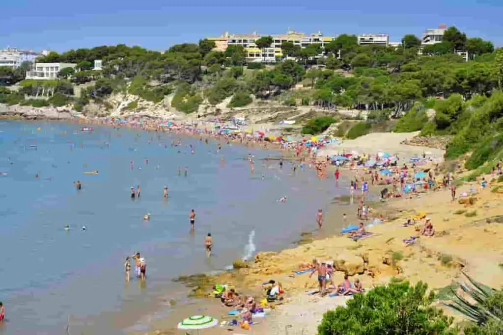cove beaches are plentiful on the spanish coast near tarragona Spain