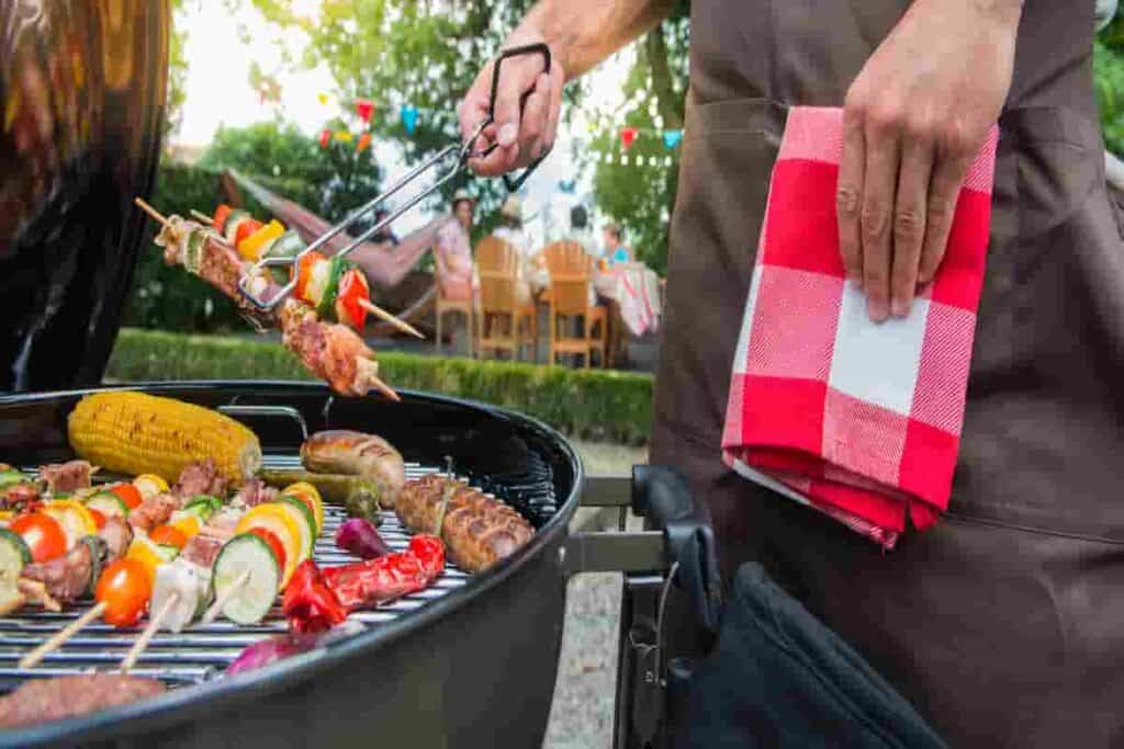 beach patio outdoor equipment can include a grill for parties