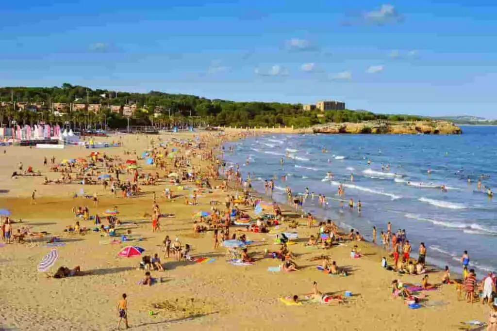 tarragona spain beaches on and near salou have beach amenities available