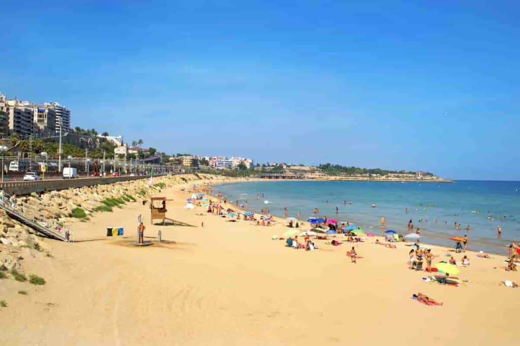 tarragona spain beaches are near the city center sandy beaches and clear water