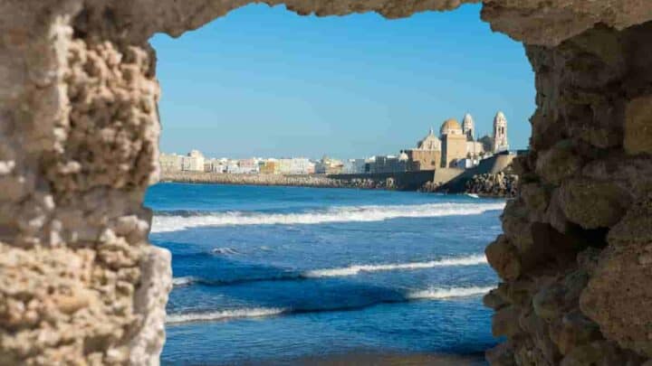 Beach towns near Cadiz Spain