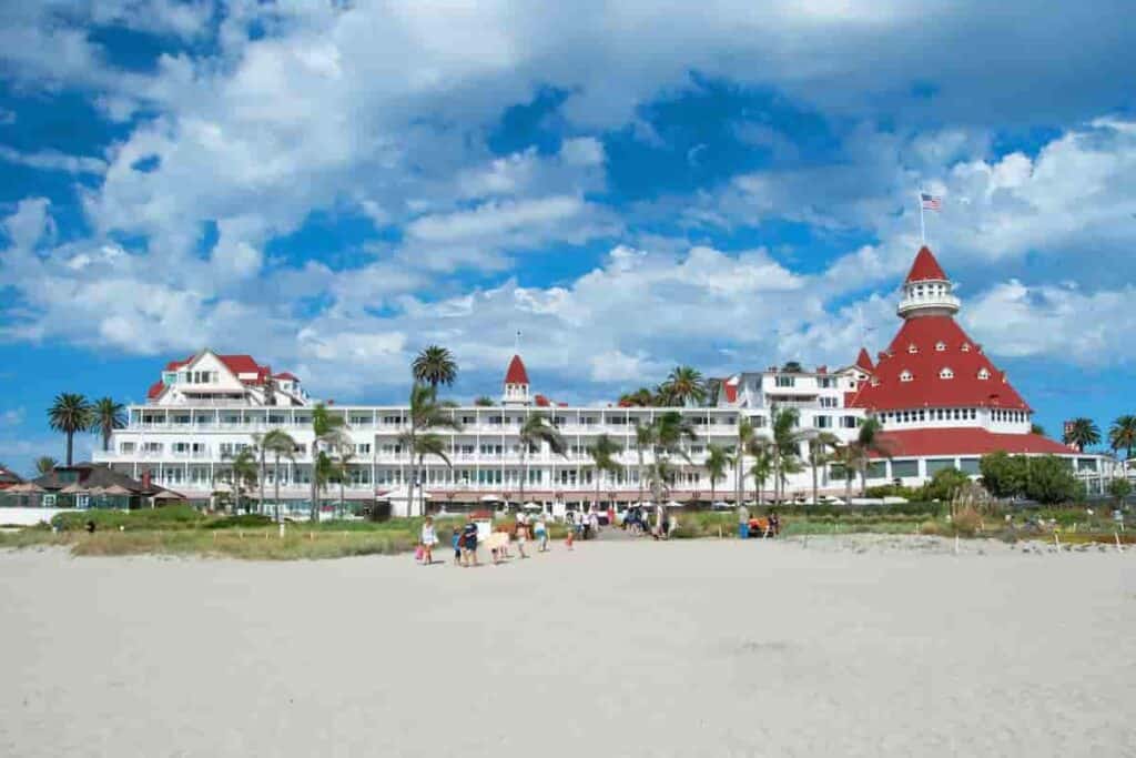 Beach vacation spots in Coronado, California