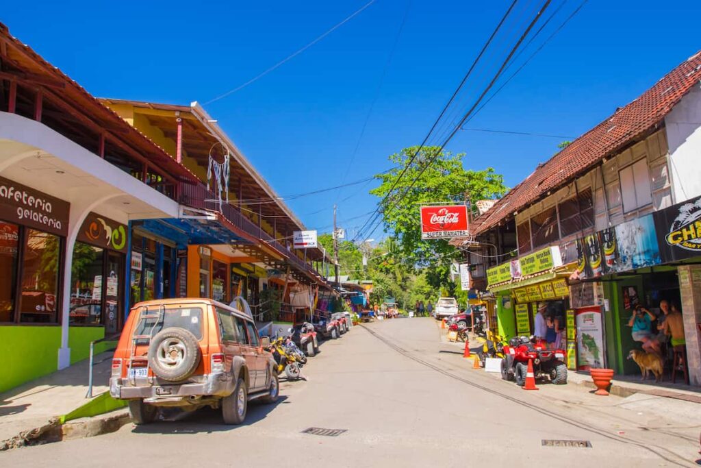 Small beach towns in Costa Rica look rural