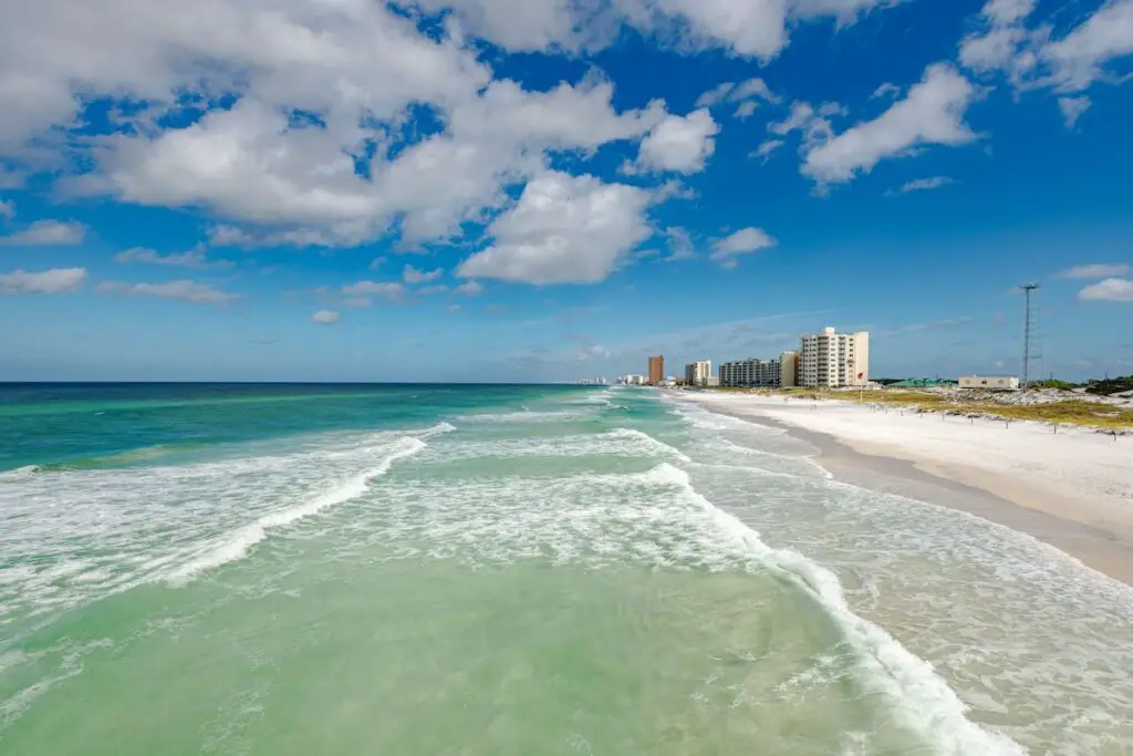 Florida beaches in the Florida Panhandle