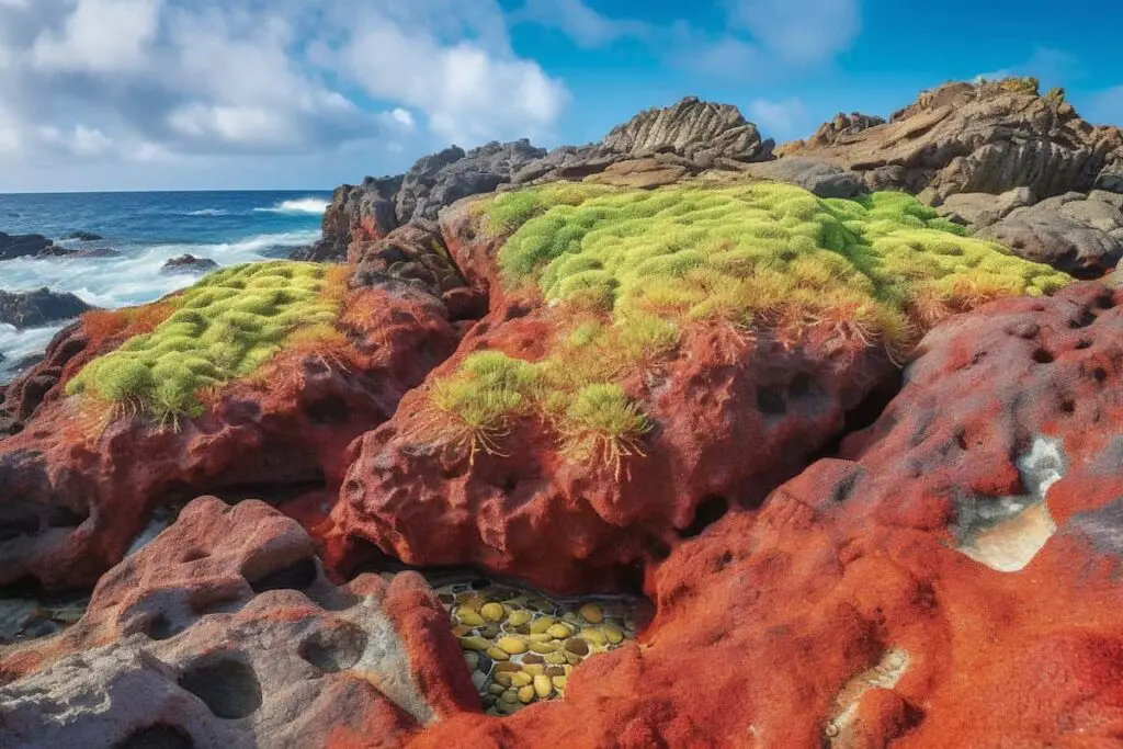 A hidden island beach and landscape