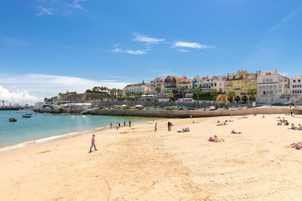 quiet european beach destinations in cascais near lisbon