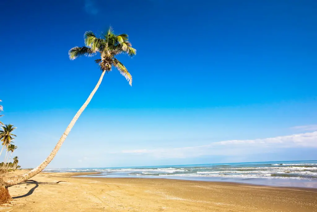 A Veracruz Mexico beach is sometimes deserted