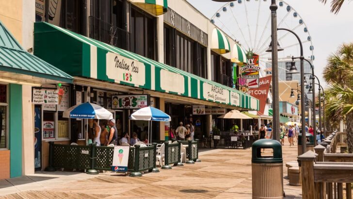 Boardwalk At The Beach - Surprising Fun At Myrtle Beach Boardwalk - Broadway Promenade