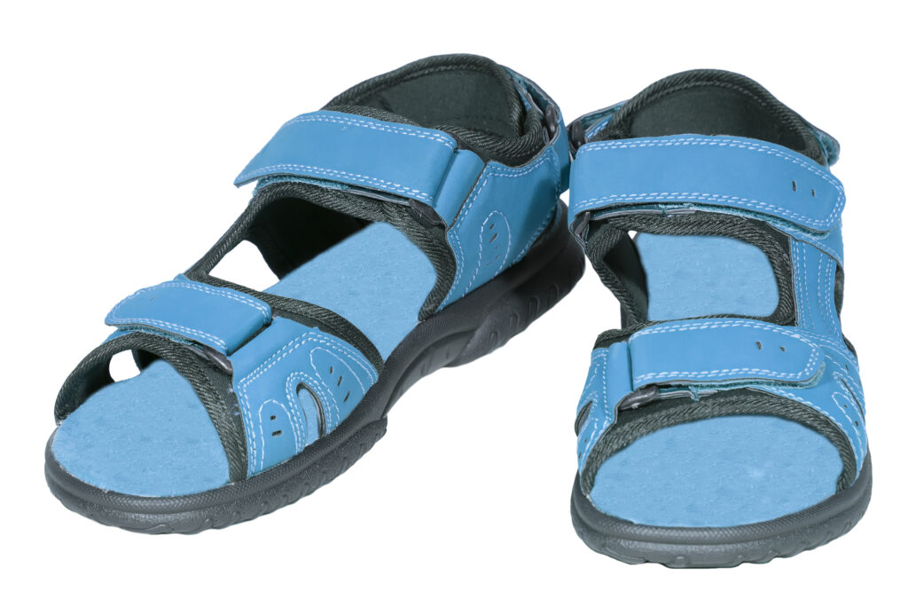blue leather sandals with straps and heel support, Experience Comfort: Unveiling the Best Beach Sandals For Men, best beach footwear, beach sandals for men, best sandals for men, men's sandals, beach thong sandals for men, active beach footwear, beach sandals for sand, water beach sandals, hiking beach sandals